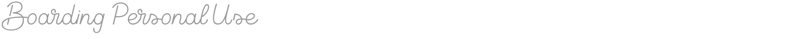 Boarding font preview